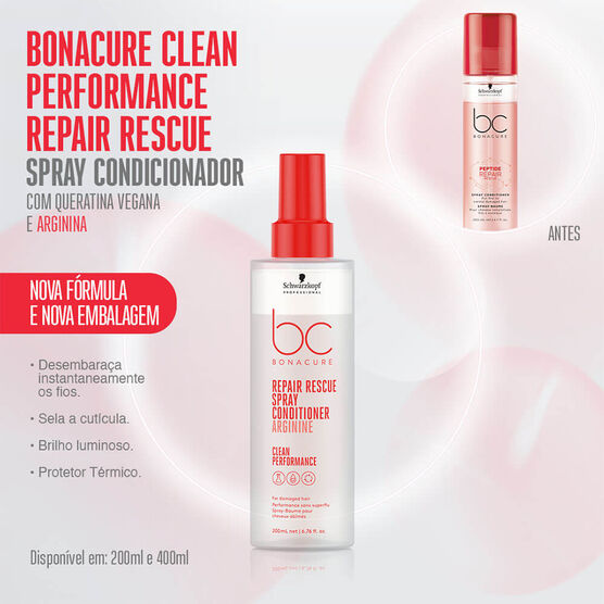 Spray Condicionador Schwarzkopf Bonacure Clean Performance Repair Rescue
