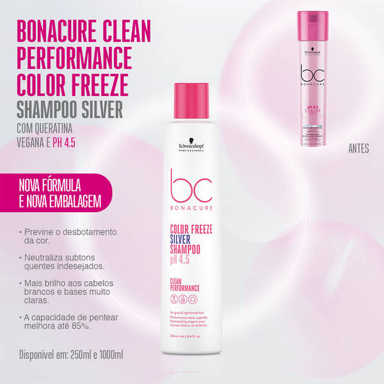 Shampoo Schwarzkopf Bonacure Clean Performance Color Freeze Silver
