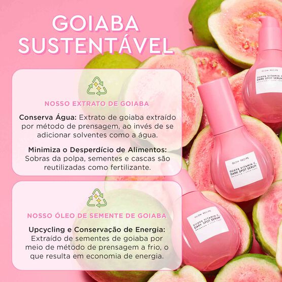 S&Eacute;RUM PARA MANCHAS COM VITAMINA C GLOW RECIPE GUAVA