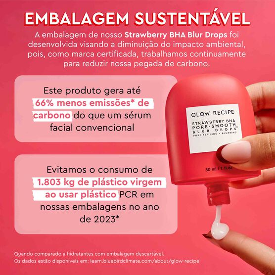 PRIMER DE TRATAMENTO COM BHA GLOW RECIPE STRAWBERRY PORE-SMOOTH