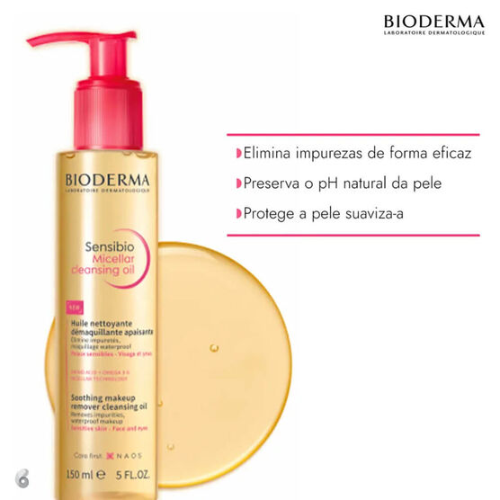 &Oacute;leo Micelar Bioderma Demaquilante Sensibio